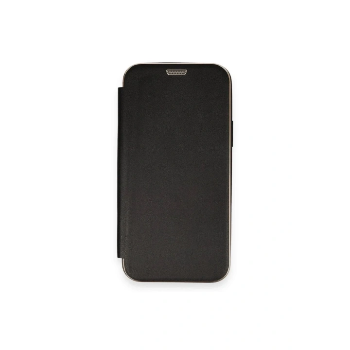 Mey İthalat®  iPhone 12 Kılıf Dolpin Kapaklı - Siyah