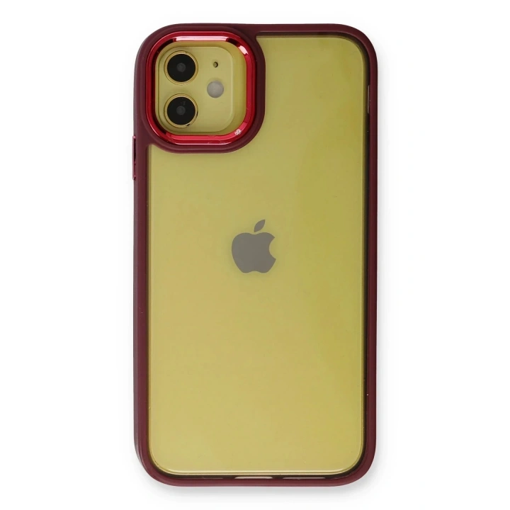 Mey İthalat®  iPhone 12 Kılıf Dora Kapak - Kırmızı