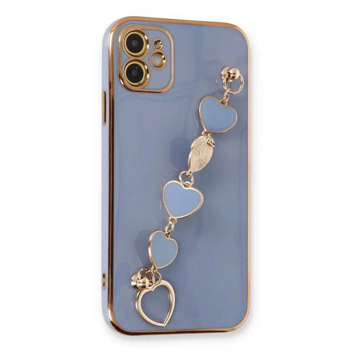 Mey İthalat®  iPhone 12 Kılıf Esila Silikon - Gri