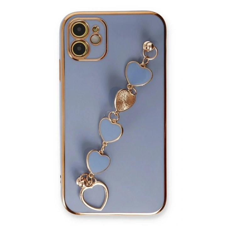 Mey İthalat®  iPhone 12 Kılıf Esila Silikon - Gri