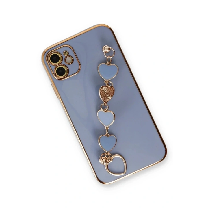 Mey İthalat®  iPhone 12 Kılıf Esila Silikon - Gri