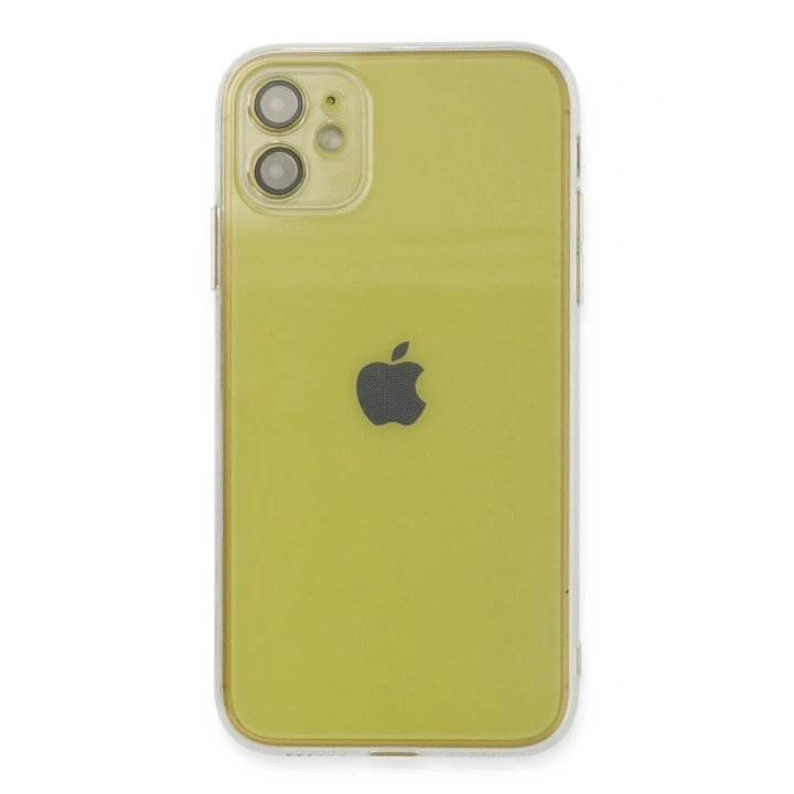 Mey İthalat®  iPhone 12 Kılıf Fly Lens Silikon - Şeffaf