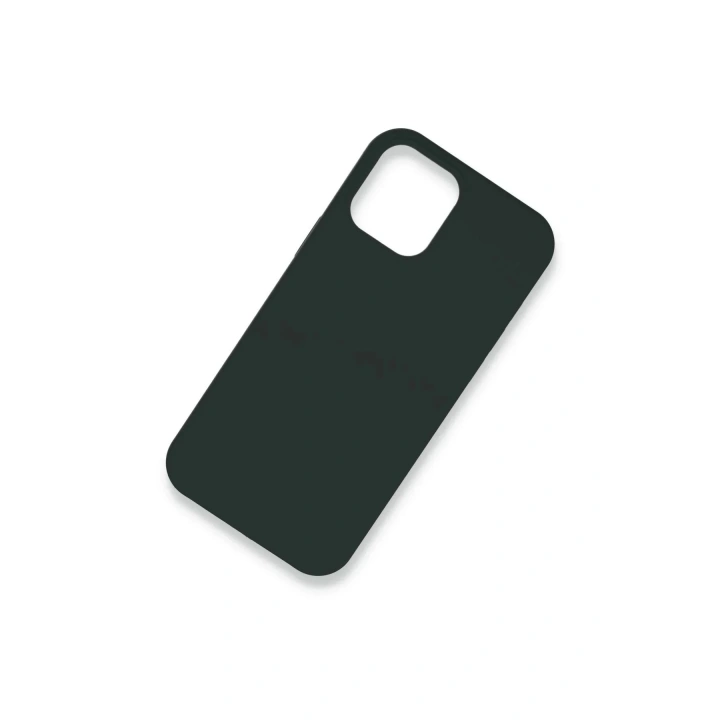 Mey İthalat®  iPhone 12 Kılıf Lansman Legant Silikon - Koyu Yeşil