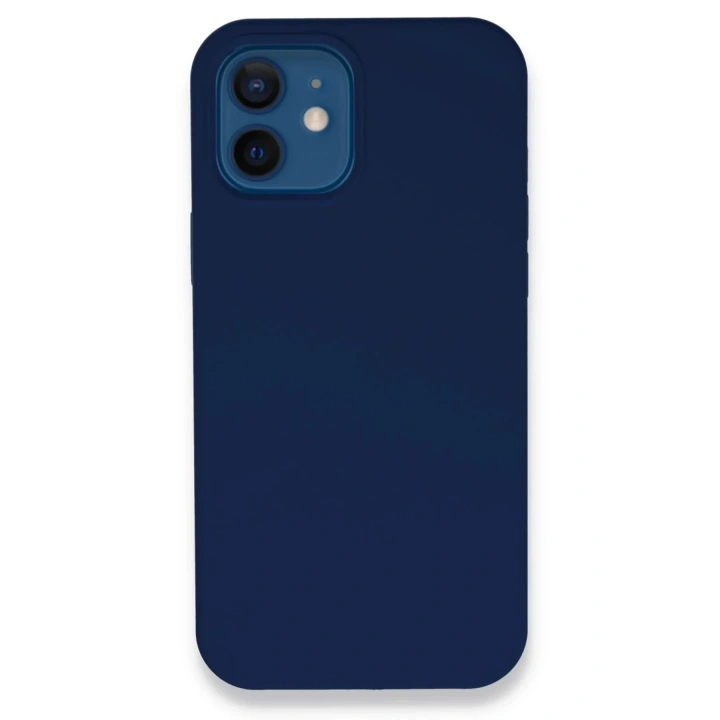 Mey İthalat®  iPhone 12 Kılıf Lansman Legant Silikon - Lacivert