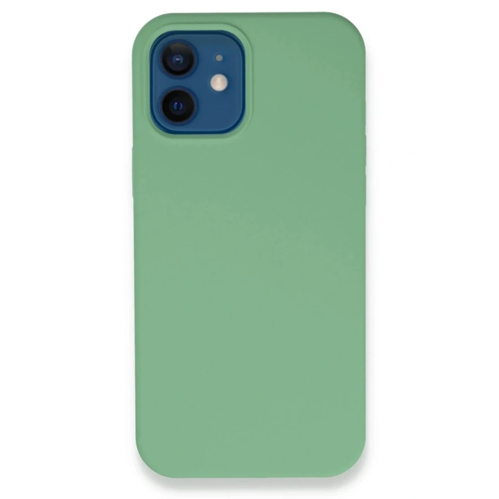 Mey İthalat®  iPhone 12 Kılıf Lansman Legant Silikon - Yeşil