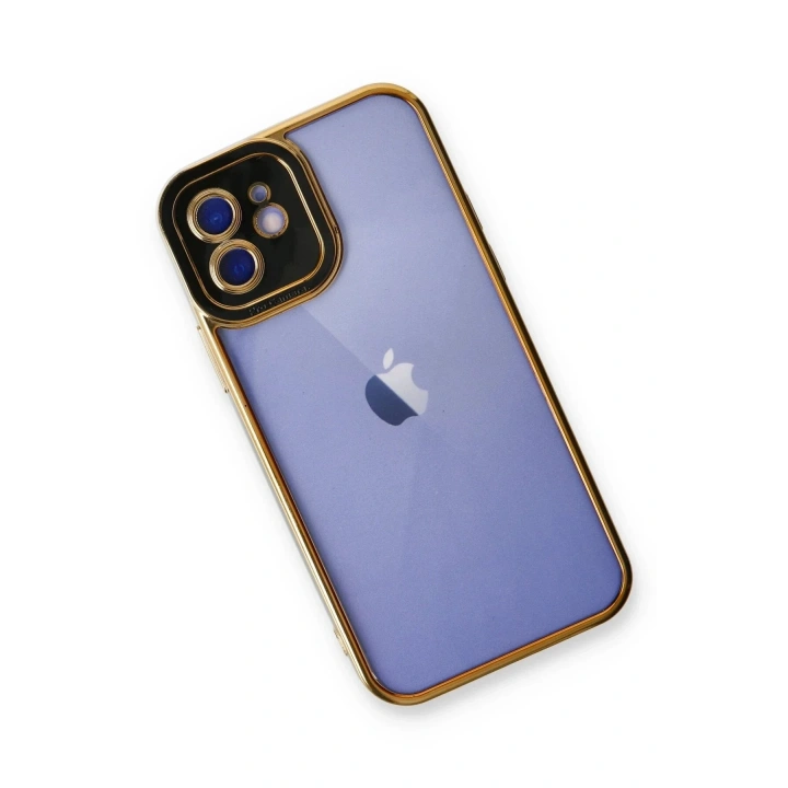 Mey İthalat®  iPhone 12 Kılıf Liva Lens Silikon - Siyah