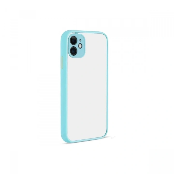 Mey İthalat®  iPhone 12 Kılıf Montreal Silikon Kapak - Turkuaz
