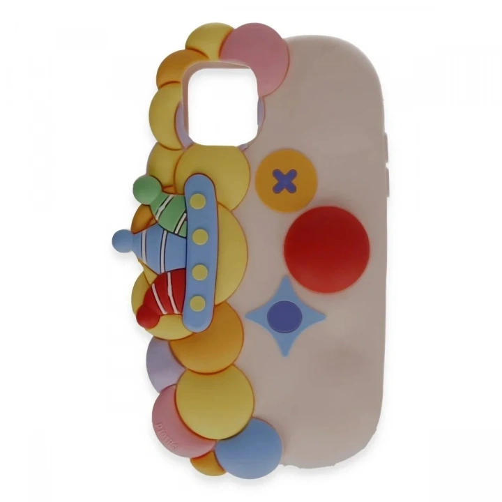 Mey İthalat®  iPhone 12 Kılıf Poky Karakter Silikon Kapak - Desen 7