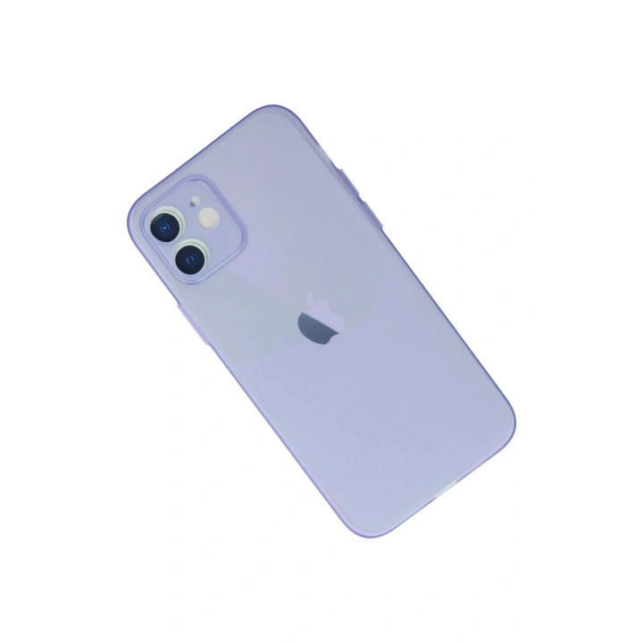 Mey İthalat®  iPhone 12 Kılıf Puma Silikon - Mor