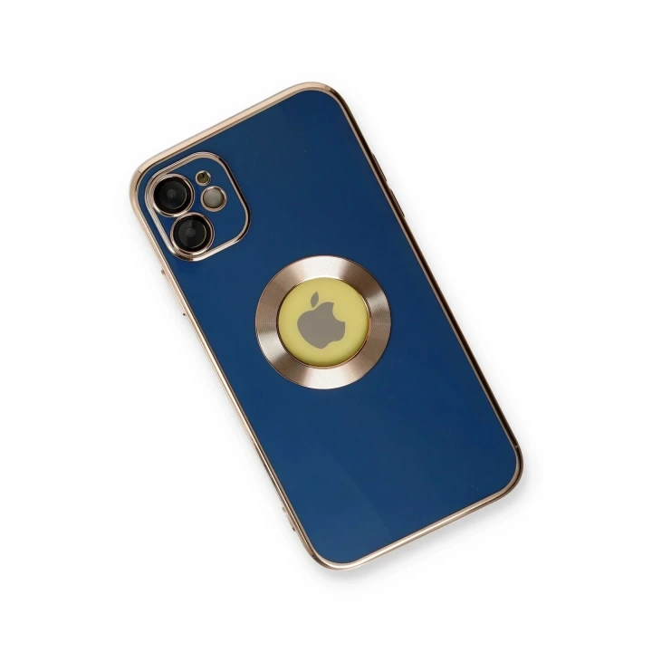Mey İthalat®  iPhone 12 Kılıf Store Silikon - Mavi