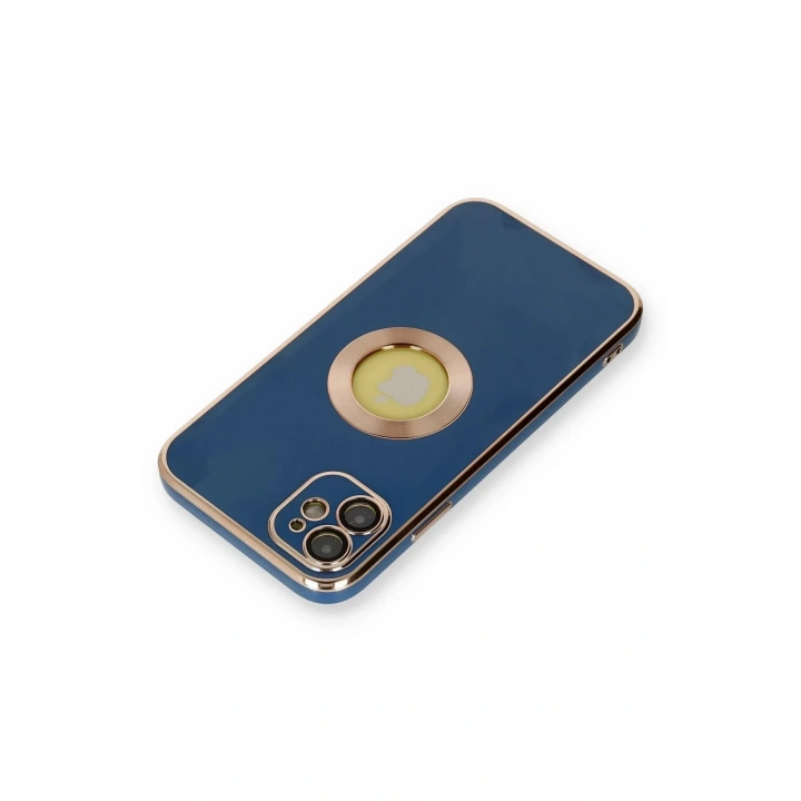 Mey İthalat®  iPhone 12 Kılıf Store Silikon - Mavi