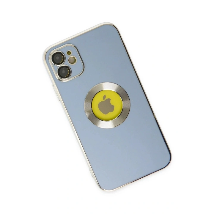Mey İthalat®  iPhone 12 Kılıf Store Silikon - Sierra Blue