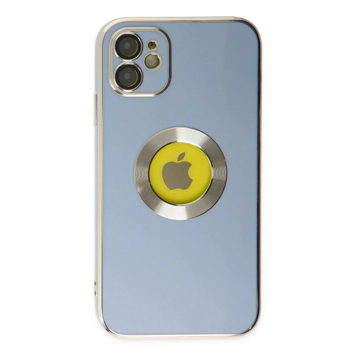 Mey İthalat®  iPhone 12 Kılıf Store Silikon - Sierra Blue
