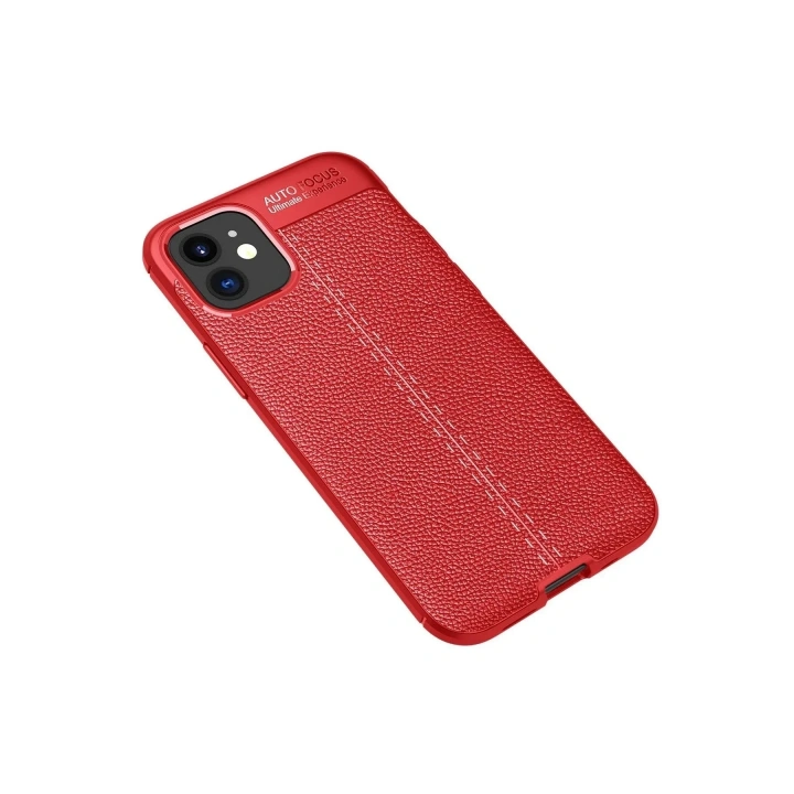 Mey İthalat®  iPhone 12 Mini Kılıf Auto Focus Kapak - Kırmızı