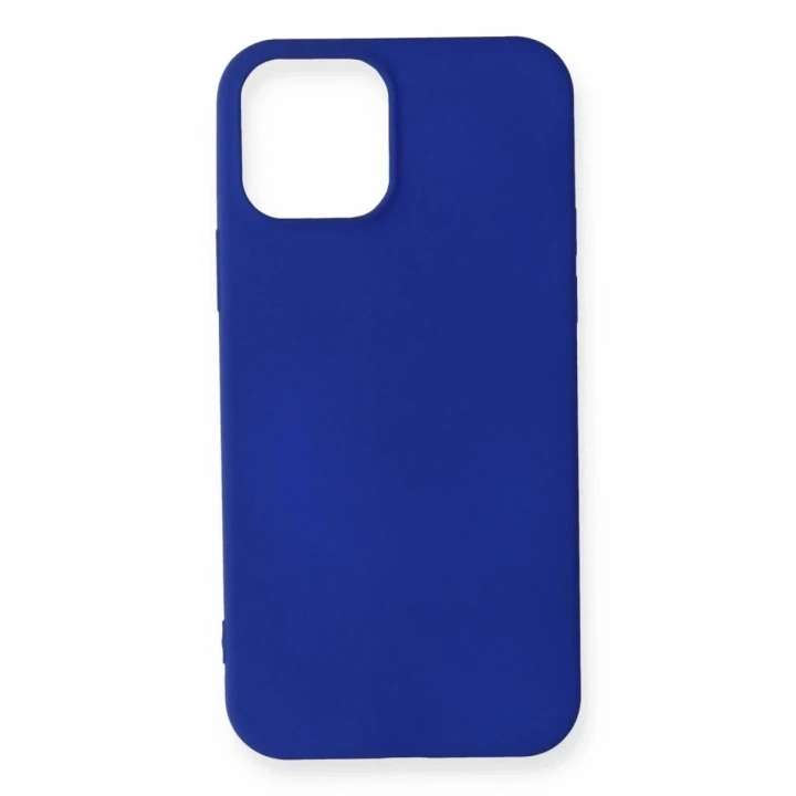 Mey İthalat®  iPhone 12 Mini Kılıf First Silikon - Lacivert