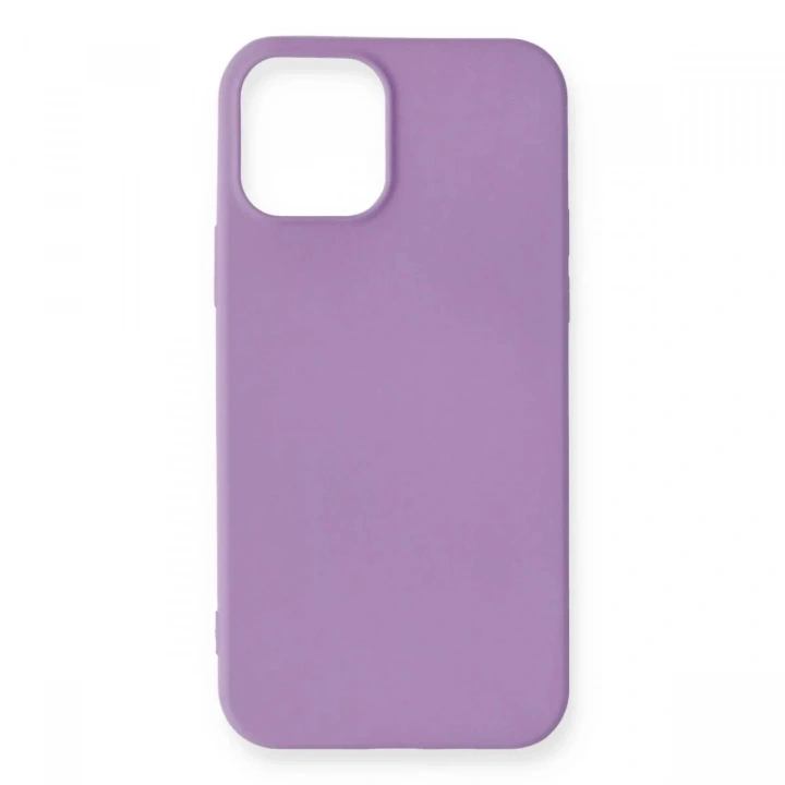 Mey İthalat®  iPhone 12 Mini Kılıf First Silikon - Lila