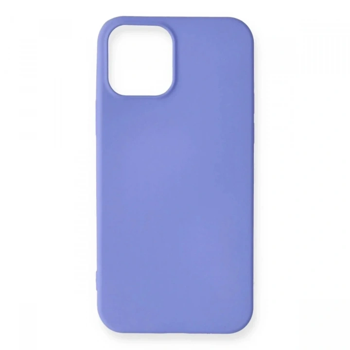 Mey İthalat®  iPhone 12 Mini Kılıf First Silikon - Mor
