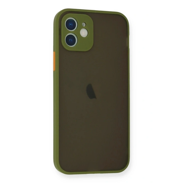 Mey İthalat®  iPhone 12 Mini Kılıf Montreal Silikon Kapak - Açık Yeşil