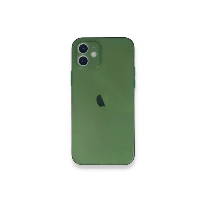 Mey İthalat®  iPhone 12 Mini Kılıf PP Ultra İnce Kapak - Yeşil