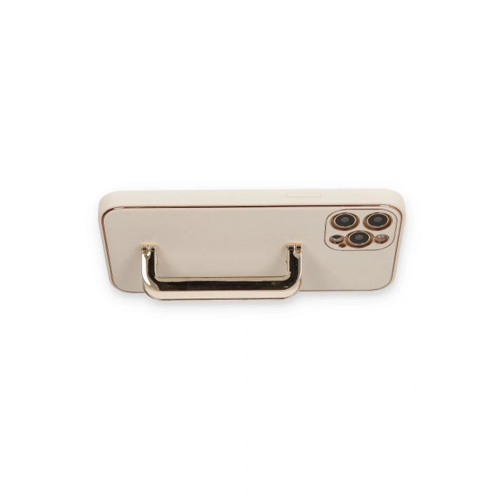 Mey İthalat®  iPhone 12 Pro Kılıf Coco Elit Kapak - Gold
