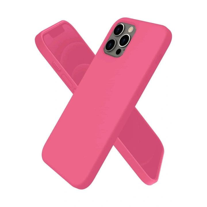 Mey İthalat®  iPhone 12 Pro Kılıf First Silikon - Pembe