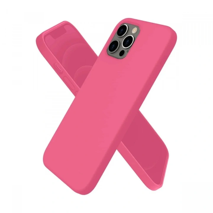 Mey İthalat®  iPhone 12 Pro Kılıf First Silikon - Pembe