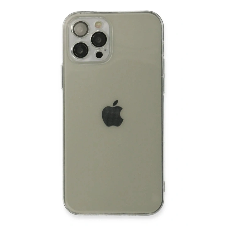 Mey İthalat®  iPhone 12 Pro Kılıf Fly Lens Silikon - Şeffaf