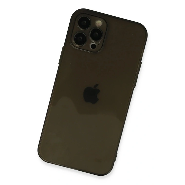 Mey İthalat®  iPhone 12 Pro Kılıf Fly Lens Silikon - Siyah