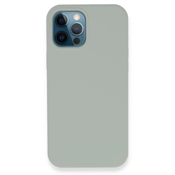 Mey İthalat®  iPhone 12 Pro Kılıf Lansman Legant Silikon - Açık Gri