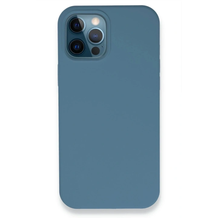 Mey İthalat®  iPhone 12 Pro Kılıf Lansman Legant Silikon - Açık Mavi