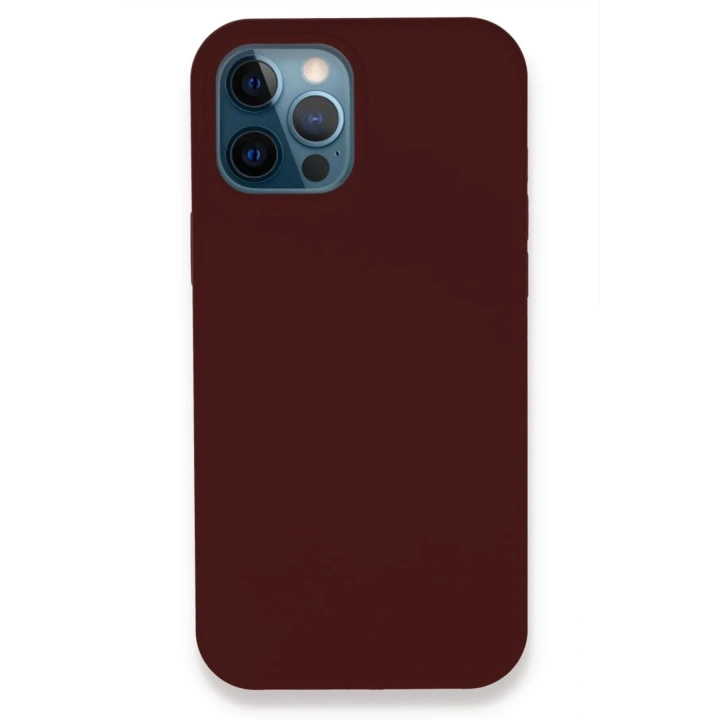 Mey İthalat®  iPhone 12 Pro Kılıf Lansman Legant Silikon - Bordo
