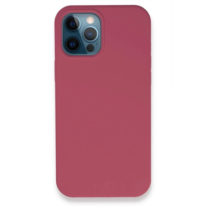 Mey İthalat®  iPhone 12 Pro Kılıf Lansman Legant Silikon - Fuşya