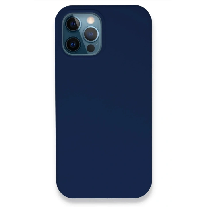 Mey İthalat®  iPhone 12 Pro Kılıf Lansman Legant Silikon - Lacivert