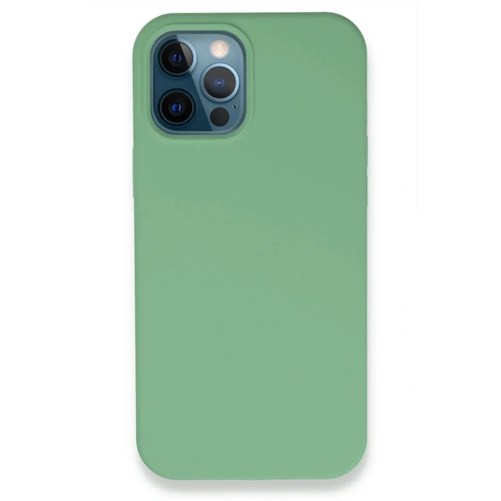 Mey İthalat®  iPhone 12 Pro Kılıf Lansman Legant Silikon - Yeşil