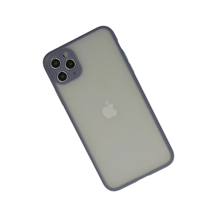 Mey İthalat®  iPhone 12 Pro Kılıf Montreal Silikon Kapak - Gri