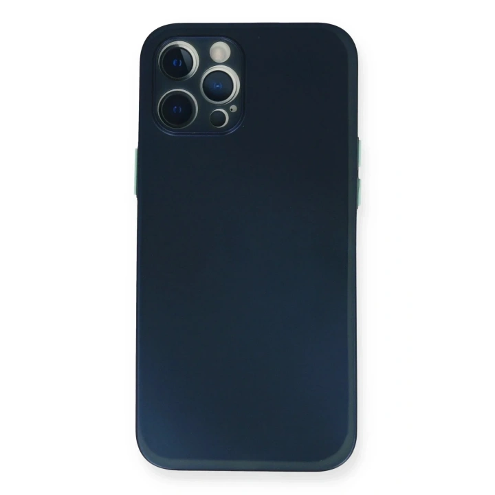 Mey İthalat®  iPhone 12 Pro Kılıf PP Ultra İnce Kapak - Mavi