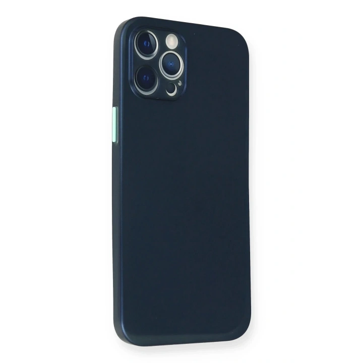 Mey İthalat®  iPhone 12 Pro Kılıf PP Ultra İnce Kapak - Mavi