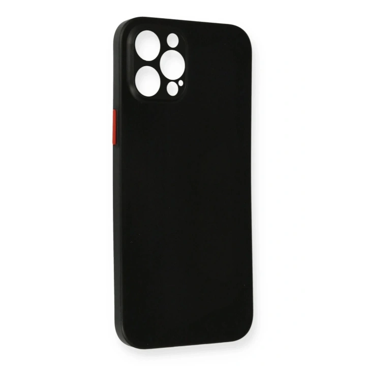 Mey İthalat®  iPhone 12 Pro Kılıf PP Ultra İnce Kapak - Siyah