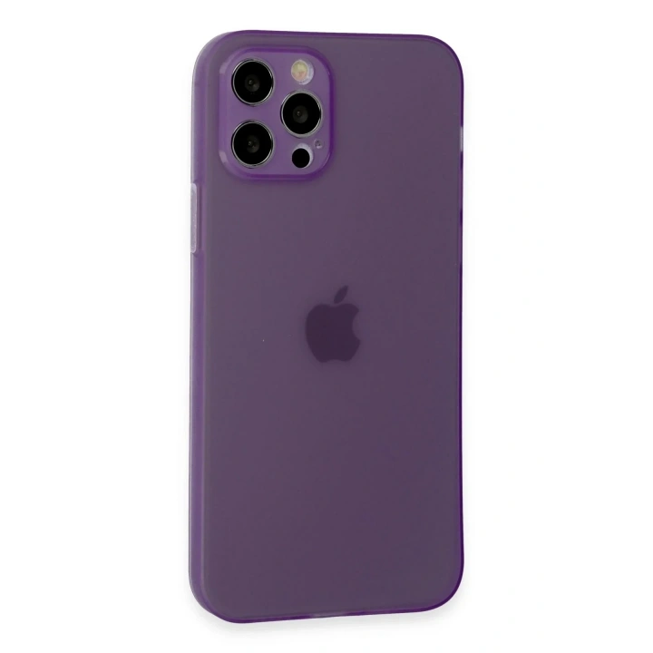 Mey İthalat®  iPhone 12 Pro Kılıf Puma Silikon - Koyu Mor