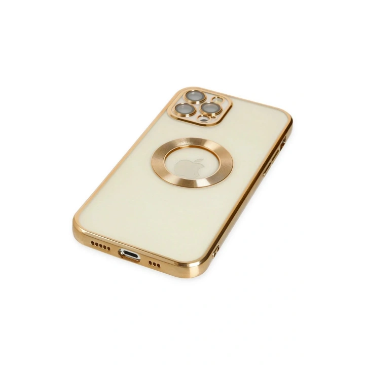 Mey İthalat®  iPhone 12 Pro Kılıf Slot Silikon - Gold
