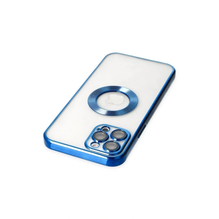 Mey İthalat®  iPhone 12 Pro Kılıf Slot Silikon - Mavi