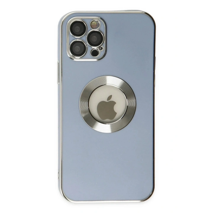 Mey İthalat®  iPhone 12 Pro Kılıf Store Silikon - Sierra Blue