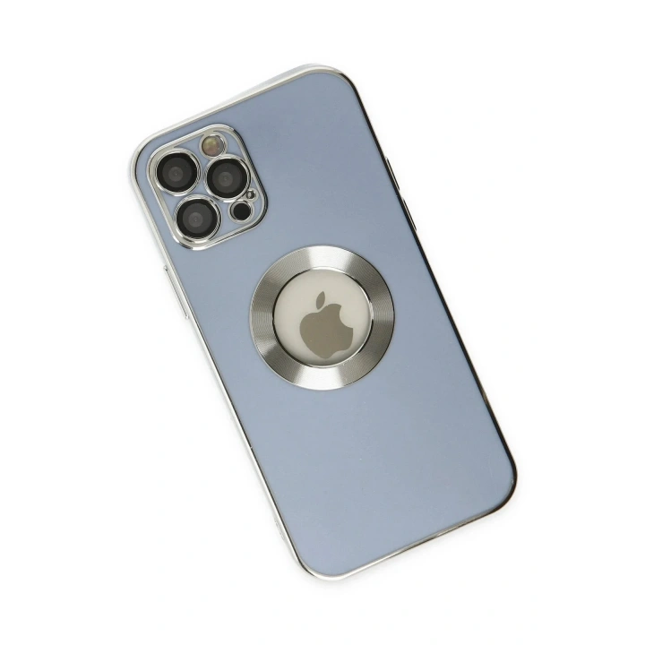 Mey İthalat®  iPhone 12 Pro Kılıf Store Silikon - Sierra Blue