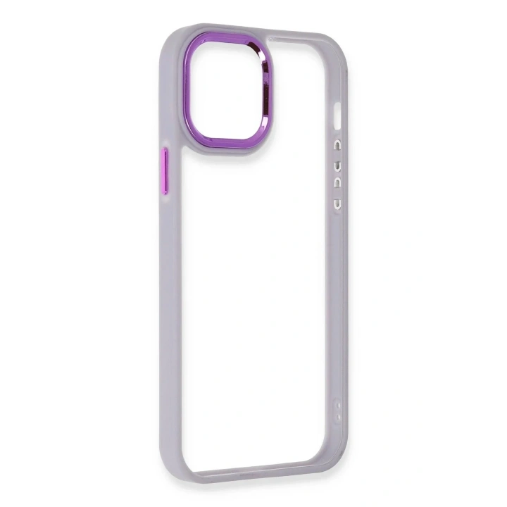 Mey İthalat®  iPhone 12 Pro Max Kılıf Dora Kapak - Lila