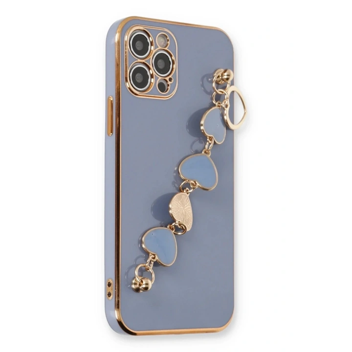 Mey İthalat®  iPhone 12 Pro Max Kılıf Esila Silikon - Gri