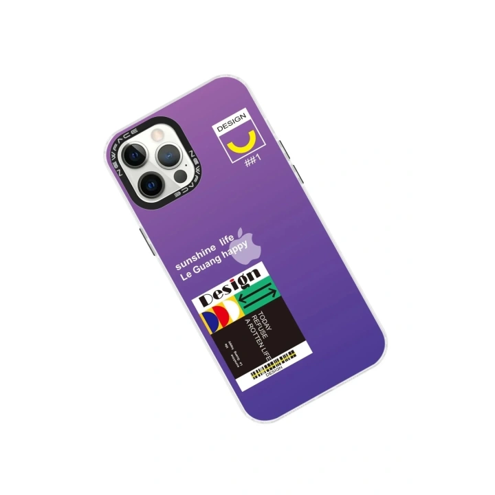 Mey İthalat®  iPhone 12 Pro Max Kılıf Estoril Desenli Kapak - Estoril - 4