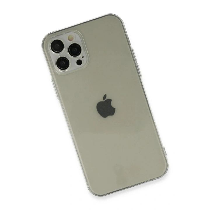 Mey İthalat®  iPhone 12 Pro Max Kılıf Fly Lens Silikon - Şeffaf