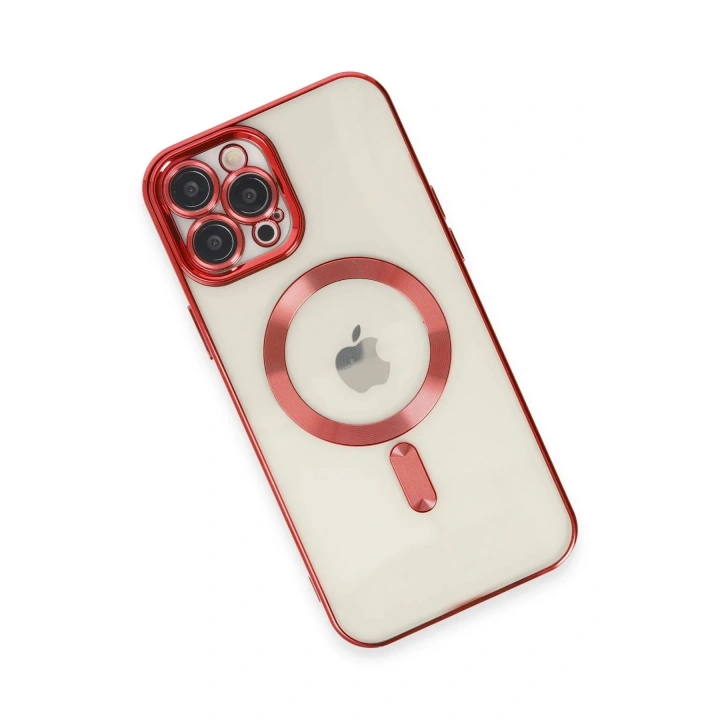 Mey İthalat®  iPhone 12 Pro Max Kılıf Kross Magneticsafe Kapak - Kırmızı
