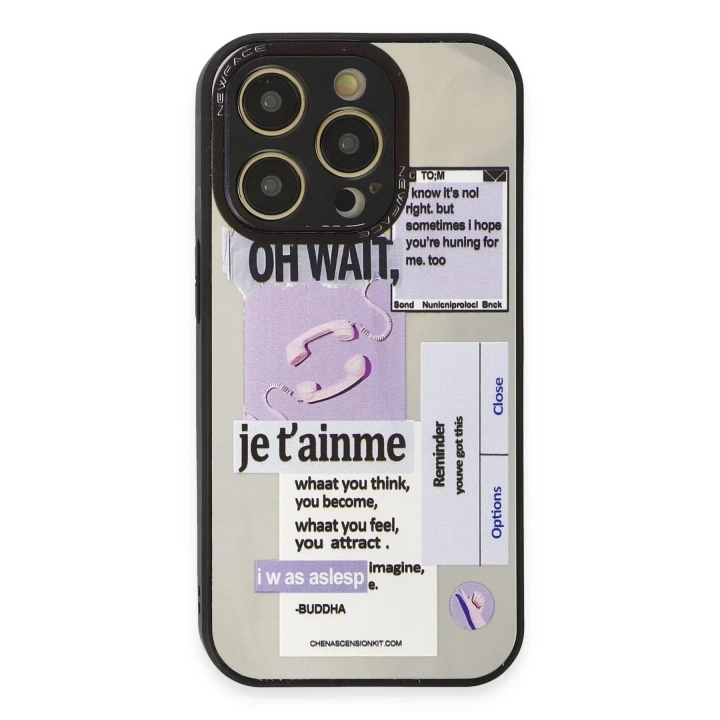 Mey İthalat®  iPhone 12 Pro Max Kılıf Mirror Desenli Kapak - Mirror - 4