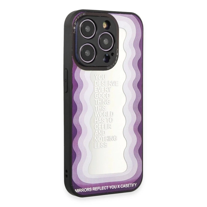 Mey İthalat®  iPhone 12 Pro Max Kılıf Mirror Desenli Kapak - Mirror - 5